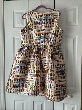 Liza Luxe for ModCloth 1X Doll Print Dress